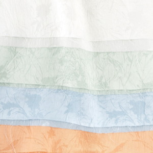 Acetate Crinkle Floral Jacquard